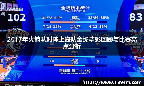 2017年火箭队对阵上海队全场精彩回顾与比赛亮点分析